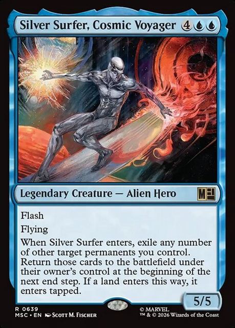 (英)【Foil】宇宙の旅人、シルバーサーファー / Silver Surfer, Cosmic Voyager【MSC】 No.639