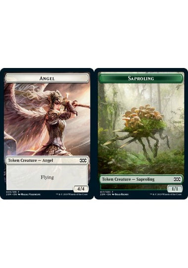 (英)【Foil】天使トークン / Angel TokenNo.003 - 苗木トークン / Saproling Token【2XM-TOKEN】 No.017