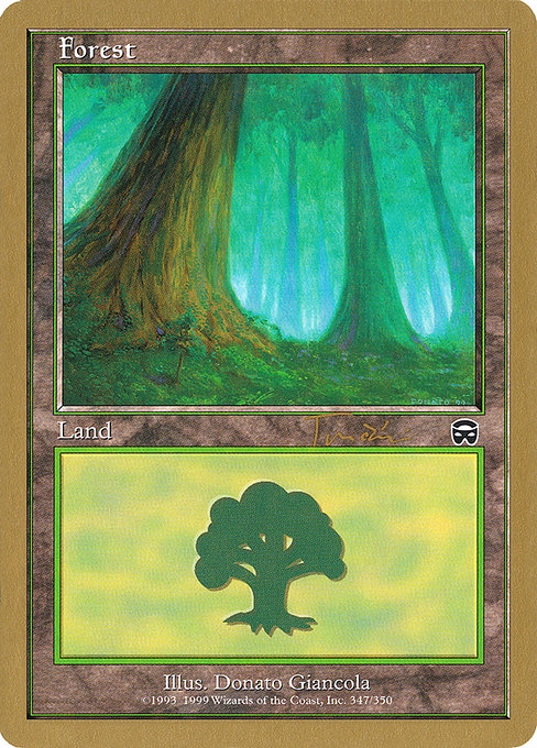 (英)森 / Forest【WC01】 World Championship Decks 2001 Jan Tomcani 金枠 No.126