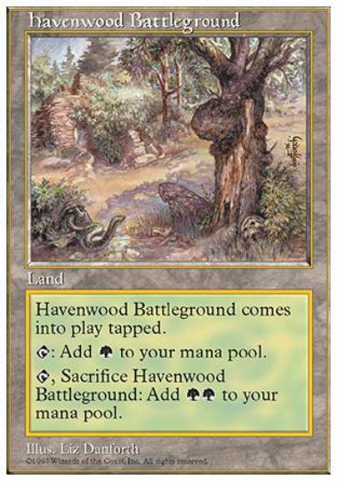 (英)ヘイヴンウッドの古戦場 / Havenwood Battleground【5ED】 No.417