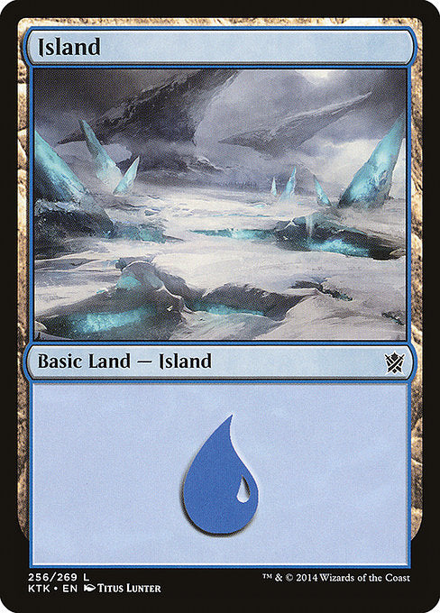 (英)【Foil】島 / Island【KTK】 No.256