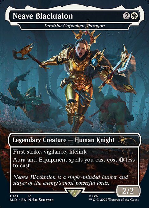 (英)【Foil】Neave Blacktalon[模範となる者、ダニサ・キャパシェン / Danitha Capashen, Paragon]【SLD】Secret Lair x Warhammer Age of Sigmar No.1031