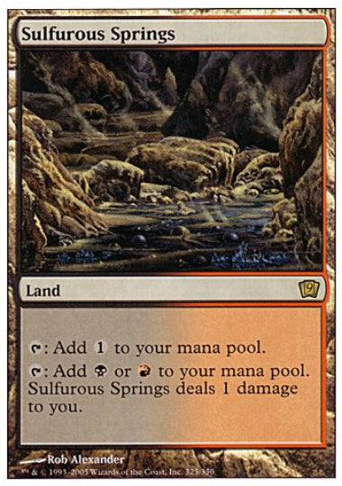 (英)【Foil】硫黄泉 / Sulfurous Springs【9ED】 No.325