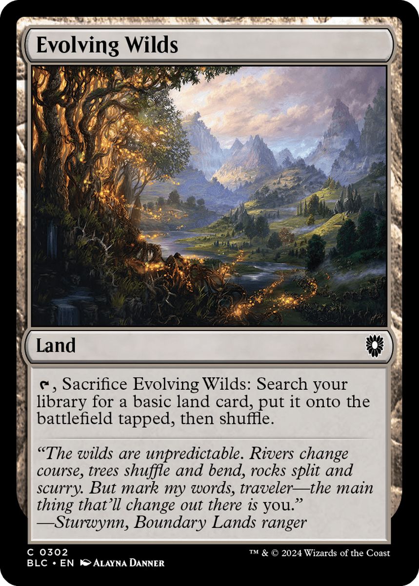 (英)進化する未開地 / Evolving Wilds【BLC】 No.302
