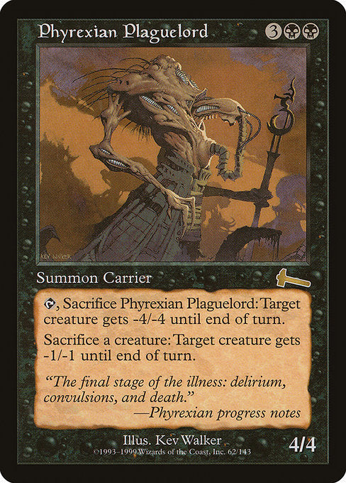 (英)【Foil】ファイレクシアの疫病王 / Phyrexian Plaguelord【ULG】 No.062