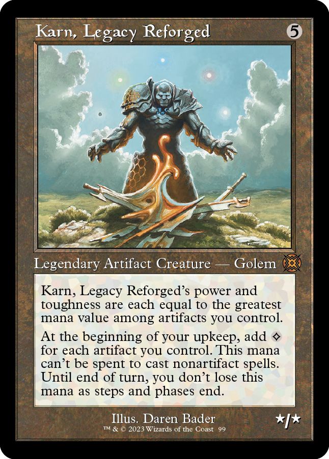 (英)再鍛されたレガシー、カーン / Karn, Legacy Reforged ★ショーケース枠★(次元ブースター・ファン) 【MAT】 No.099