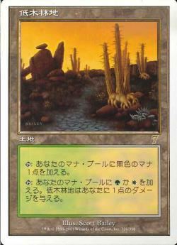 (日)【Foil】低木林地 / Brushland【7ED】 No.326