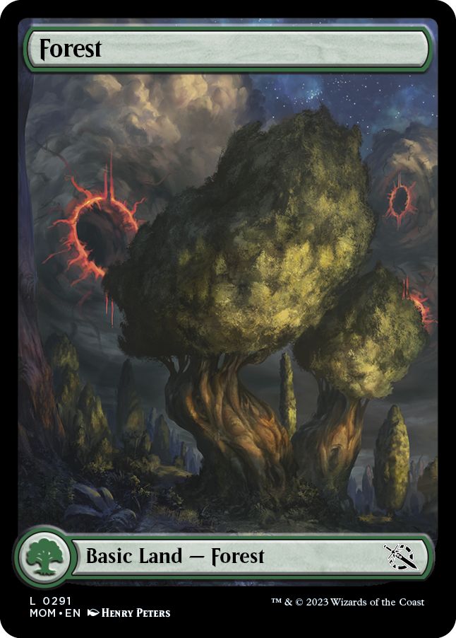 (英)【Foil】森 / Forest【MOM】フルアート版 No.291