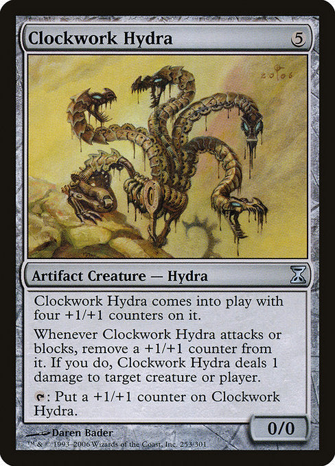 (英)【Foil】機械仕掛けのハイドラ / Clockwork Hydra【TSP】 No.253