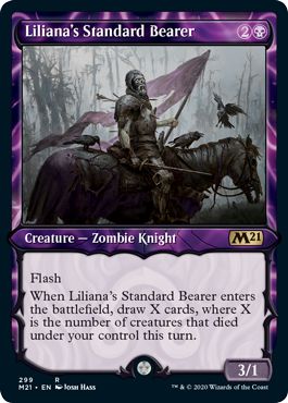 (英)リリアナの軍旗手 / Liliana's Standard Bearer ★ショーケース枠★ 【M21】 No.299