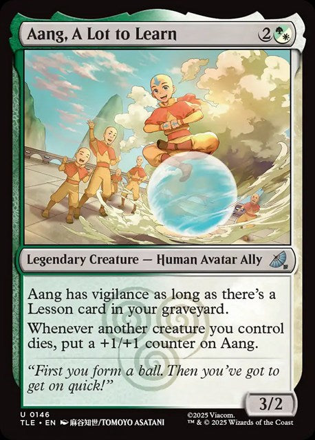 (英)【Foil】未熟者、アン / Aang, A Lot to Learn【TLE】 No.146