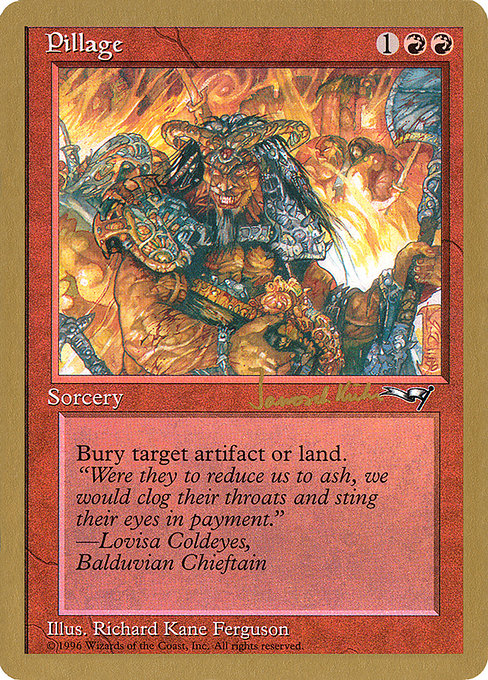 (英)略奪 / Pillage【WC97】 World Championship Decks 1997 Janosch Kuhn 金枠 No.045