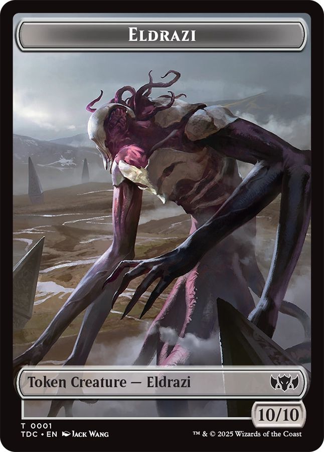 (英)エルドラージトークン / Eldrazi Token No.001 - 市民トークン / Citizen Token【TDC-TOKEN】 No.026