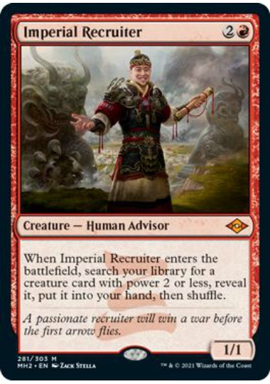 (英)【Foil】帝国の徴募兵 / Imperial Recruiter【MH2】 No.281