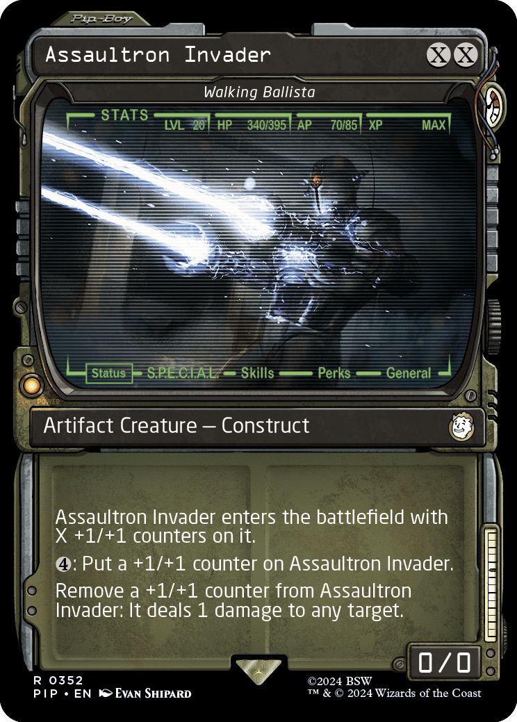 (英)【Foil】アサルトロン・インベーダー / Assaultron Invader[歩行バリスタ / Walking Ballista] ★ショーケース★(Pip-Boy) 【PIP】 No.0352