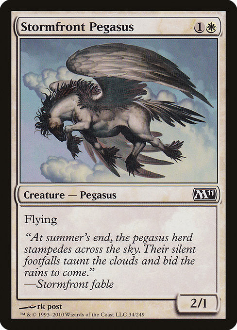 (英)【Foil】嵐前線のペガサス / Stormfront Pegasus【M11】 No.034