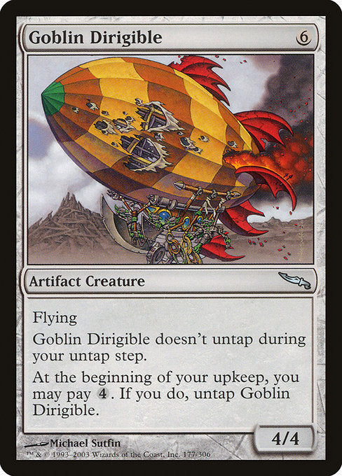 (英)【Foil】ゴブリンの飛行艇 / Goblin Dirigible【MRD】 No.177
