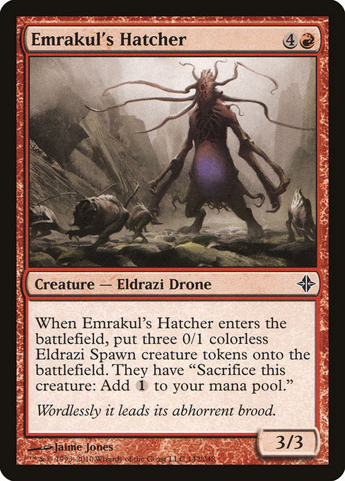 (英)【Foil】エムラクールの孵化者 / Emrakul's Hatcher【ROE】 No.142