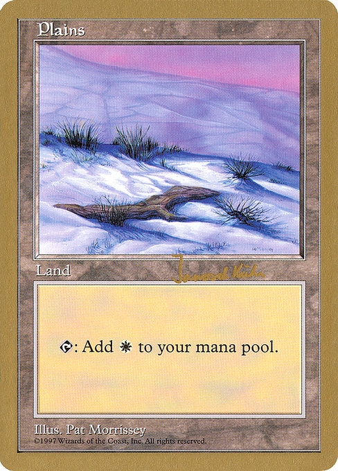 (英)平地 / Plains【WC97】 World Championship Decks 1997 Janosch Kuhn 金枠 No.095