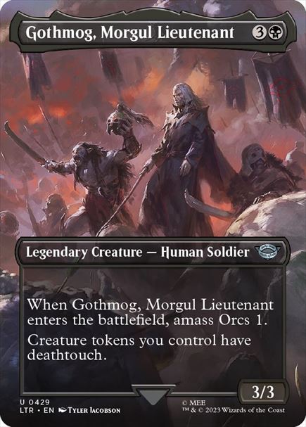 (英)モルグルの副官、ゴスモグ / Gothmog, Morgul Lieutenant ★ボーダーレス★(シーン・カード) 【LTR】 No.429