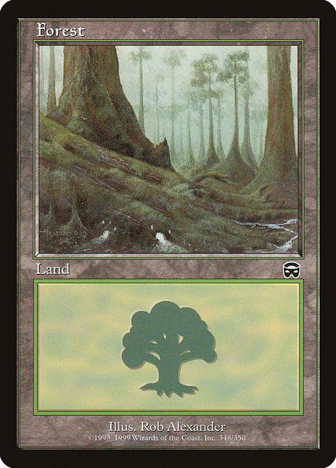 (英)【Foil】森 / Forest【MMQ】 No.348