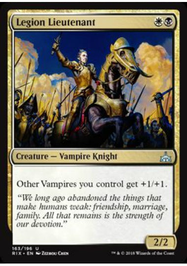 (英)【Foil】軍団の副官 / Legion Lieutenant【RIX】 No.163