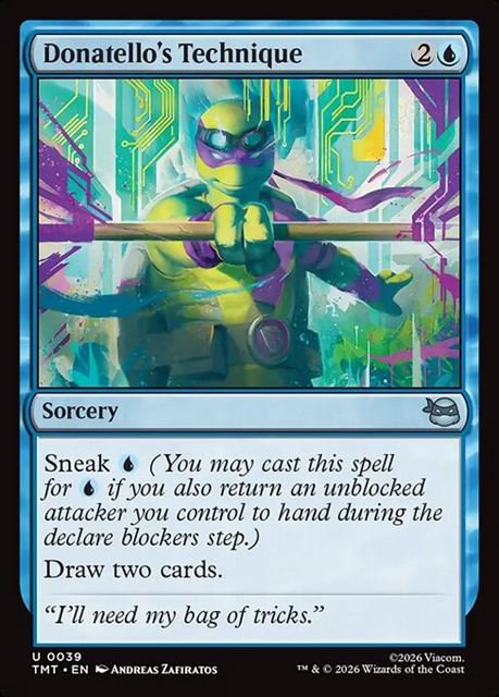 (英)【Foil】ドナテロの奥義 / Donatello's Technique【TMT】 No.039