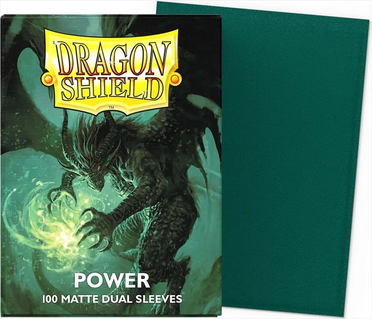 【サプライ】 ドラゴンシールド Dual Matte Sleeves Power   ※発送方法は「ゆうパック」を選択してください。
