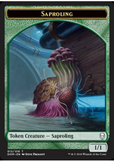 (英)苗木トークン / Saproling Token【DOM-TOKEN】 No.012