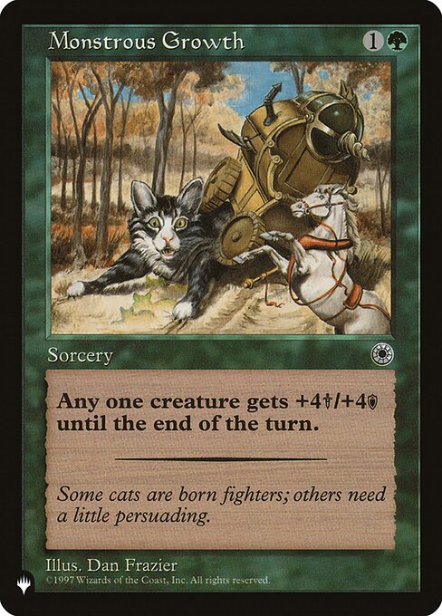 (英)超巨大化 / Monstrous Growth【POR】 (Flavor Text) PWシンボル付き再販 No.173