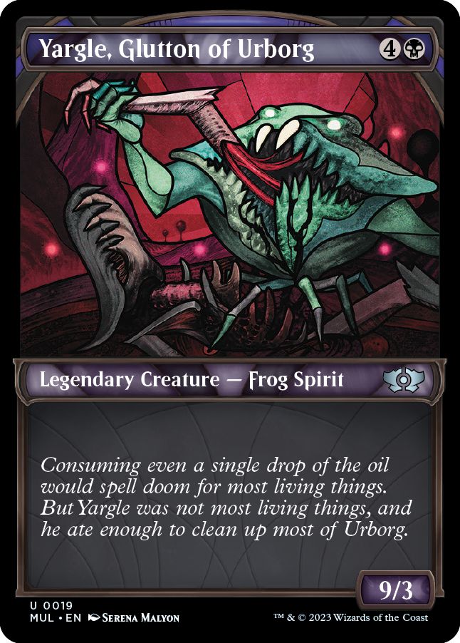 (英)【DR-Foil】アーボーグの暴食、ヤーグル / Yargle, Glutton of Urborg【MUL】 シリアルNo入り No.149