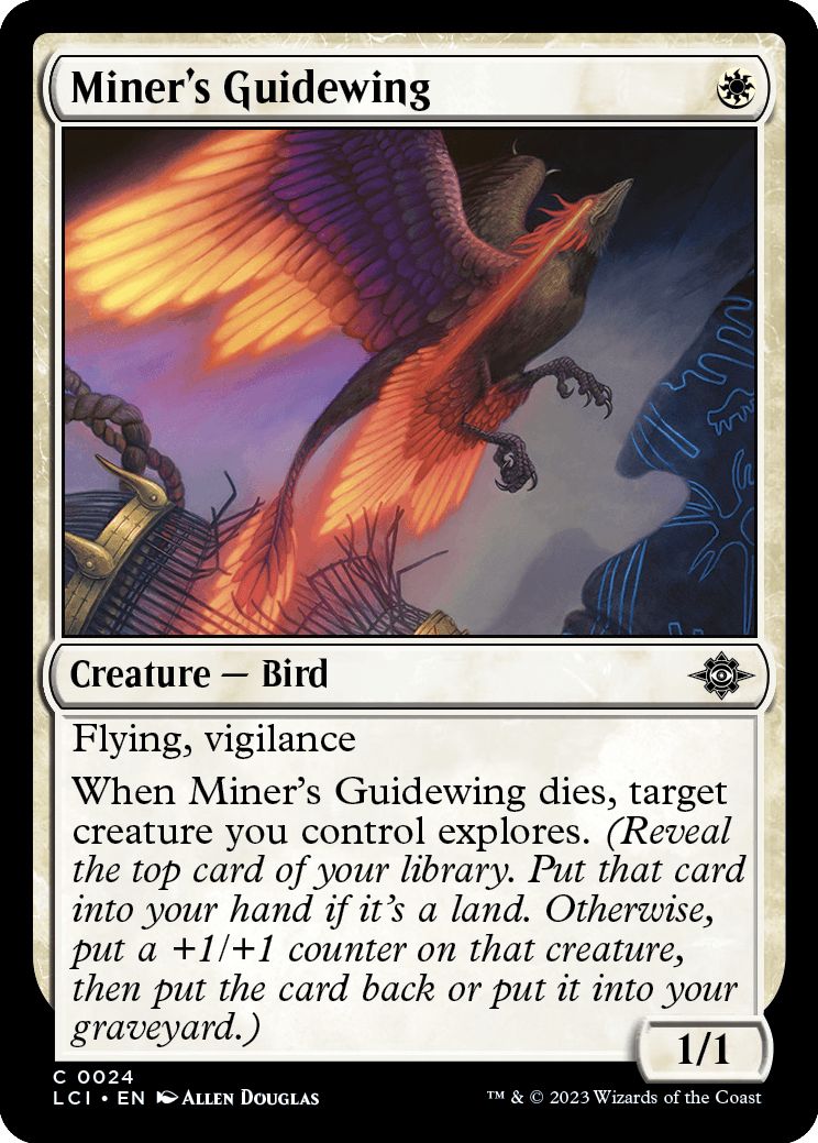 (英)【Foil】鉱夫の導鳥 / Miner's Guidewing【LCI】 No.024