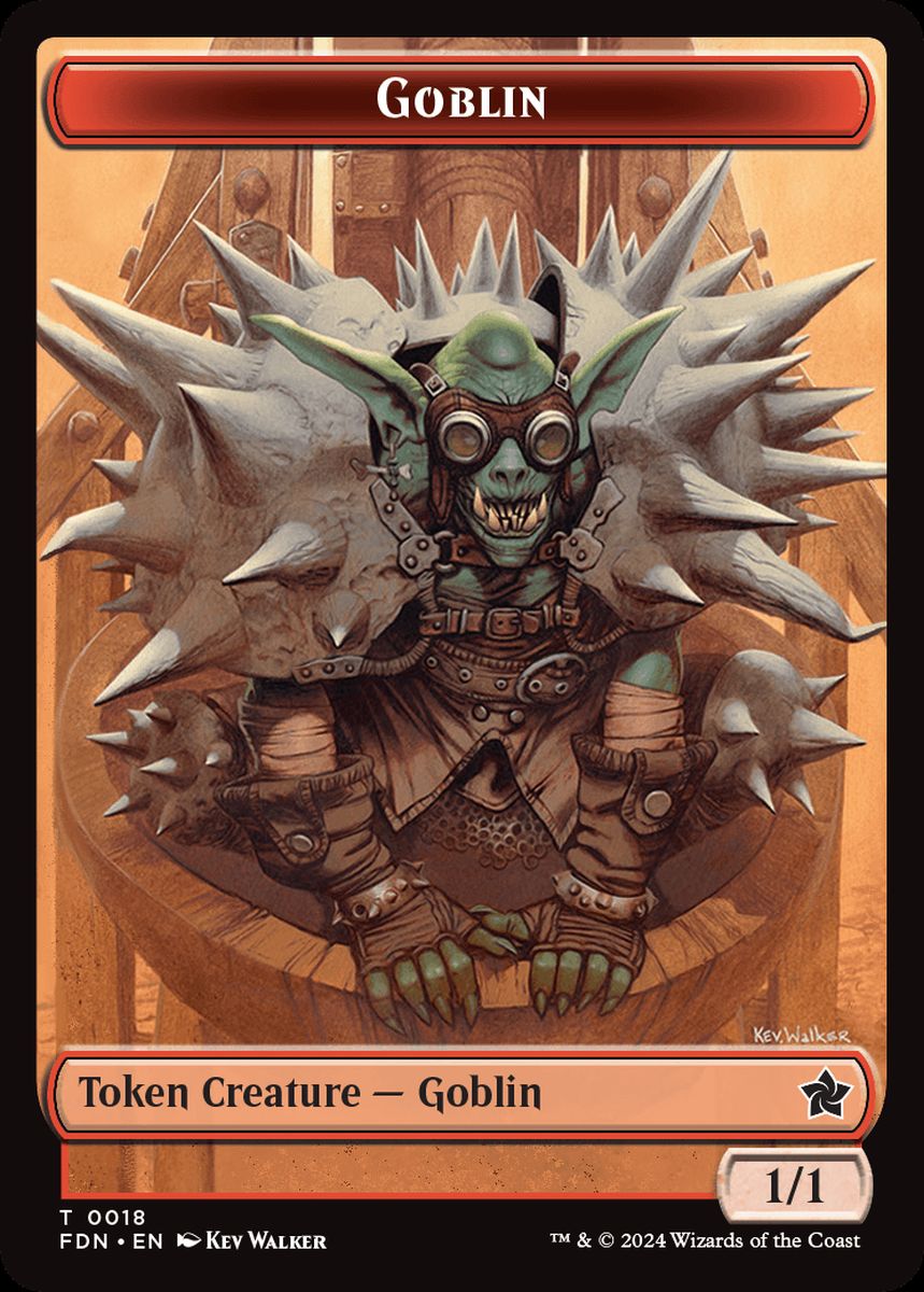 (英)ゴブリントークン / Goblin Token No.018 - 宝物トークン / Treasure Token【FDN-TOKEN】 No.023