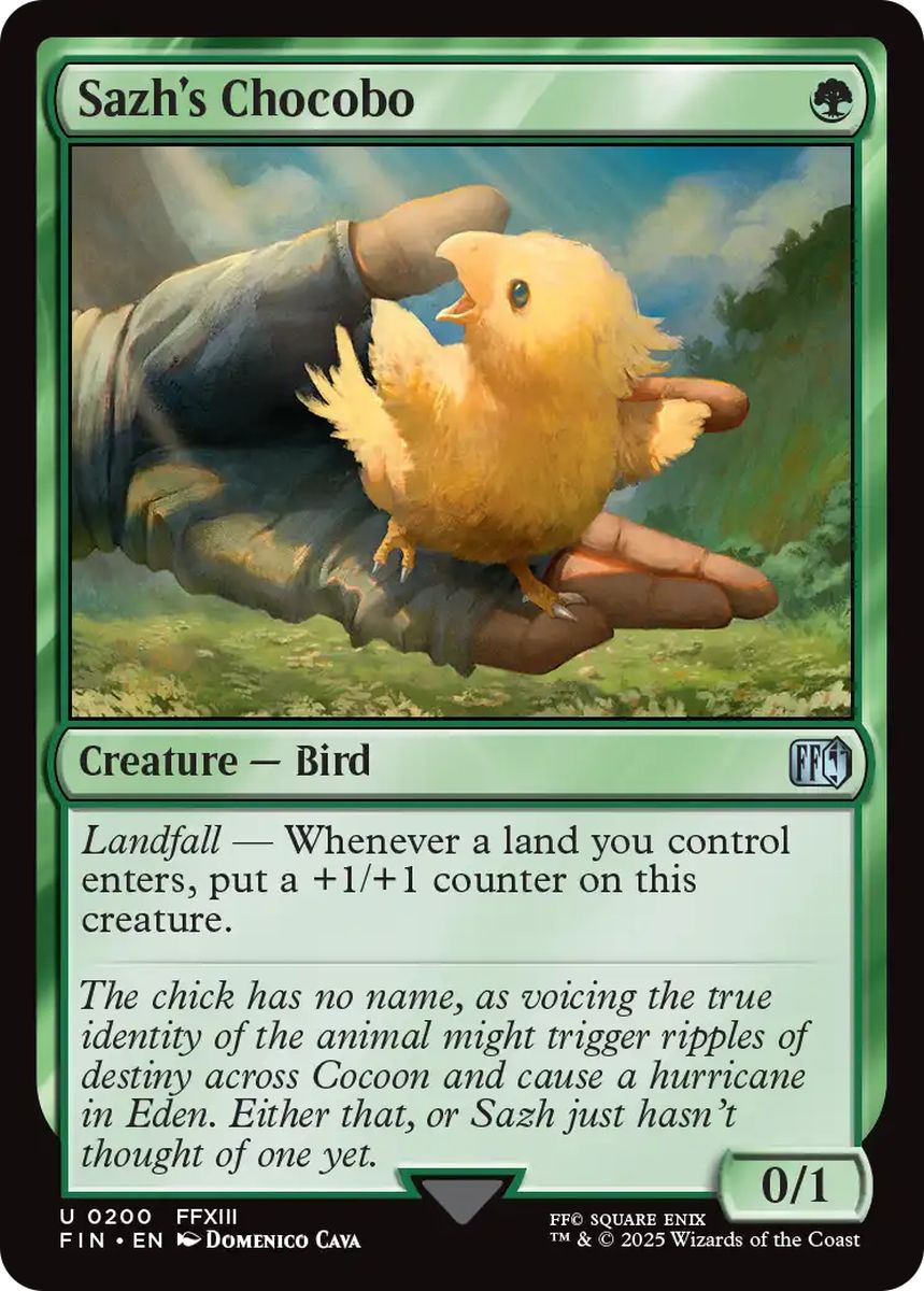 (英)サッズのヒナチョコボ / Sazh's Chocobo【FIN】 No.200