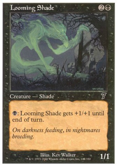 (英)【Foil】立ちはだかる影 / Looming Shade【7ED】 No.145