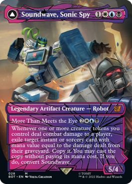 (英)【Foil】音波のスパイ、サウンドウェーブ / Soundwave, Sonic Spy - 上級隊長、サウンドウェーブ / Soundwave, Superior Captain【BOT】シャッタード・グラス版 No.028