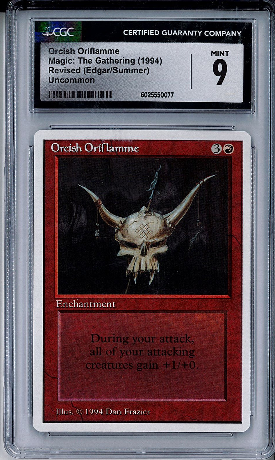 [鑑定品](英)オークの軍旗 / Orcish Oriflamme【SUMMER】 CGC9 ID:6025550077 [委託販売品]