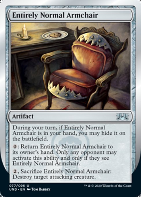 (英)Entirely Normal Armchair 【UND】 No.077