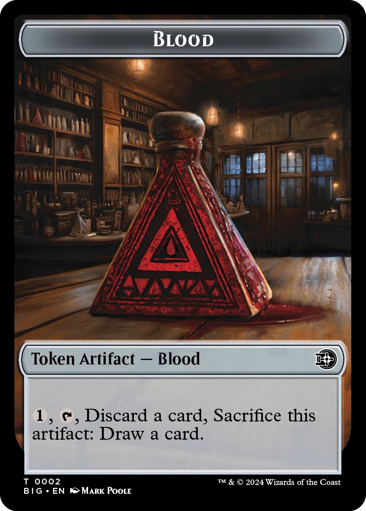 (英)血トークン / Blood Token【BIG-TOKEN】 No.002