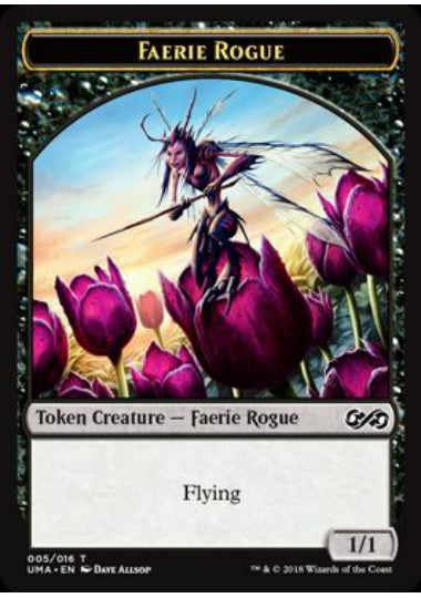 (英)フェアリー・ならず者トークン / Faerie Rogue Token【UMA-TOKEN】 No.005
