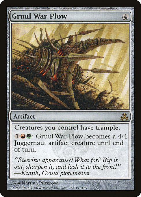 (英)【Foil】グルールの戦鍬 / Gruul War Plow【GPT】 No.151