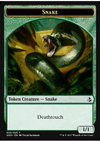 (英)蛇トークン / Snake Token【AKH-TOKEN】 No.023