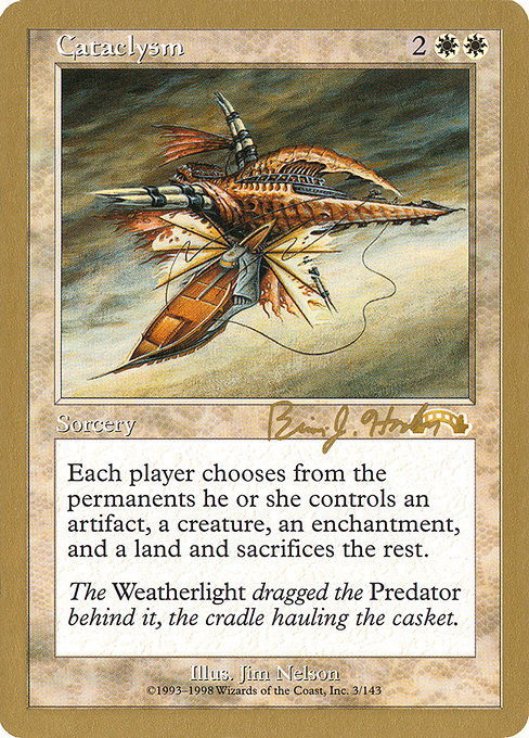 (英)大変動 / Cataclysm【WC98】 World Championship Decks 1998 Brian Hacker 金枠 No.005