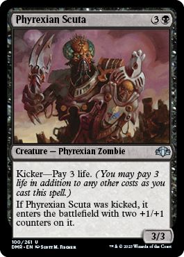 (英)ファイレクシアの盾持ち / Phyrexian Scuta【DMR】 No.100