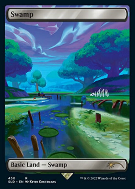 (英)【Foil】沼 / Swamp【SLD】Secret Lair x FORTNITE: Landmarks and Locations No.450