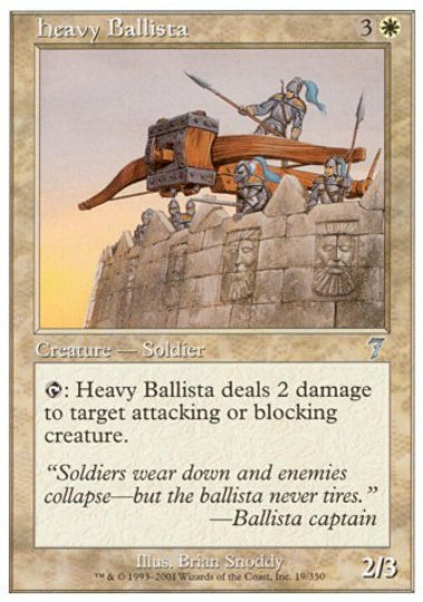 (英)【Foil】重バリスタ部隊 / Heavy Ballista【7ED】 No.019