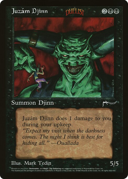 (英)Juzam Djinn【PRM】 マガジンプロモ 【Oversized Card】 BIG-PRM-003 ※トーナメントで使用することはできません。