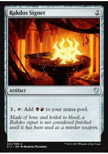 (英)ラクドスの印鑑 / Rakdos Signet【C17】 No.221