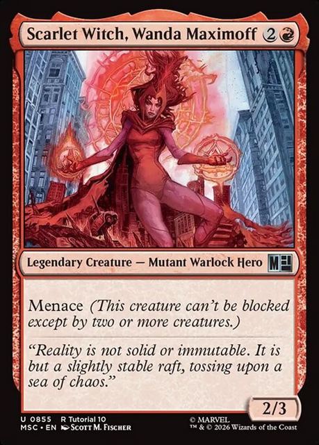 (英)スカーレット・ウィッチ、ワンダ・マキシモフ / Scarlet Witch, Wanda Maximoff【MSC】 No.855