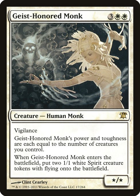 (英)霊誉の僧兵 / Geist-Honored Monk【ISD】 No.017